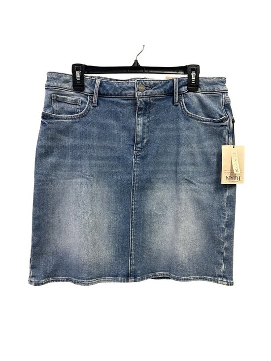 NYDJ Dresses & Skirts - NYDJ Women's Size 12P Quinta 5 Pocket Stretch Denim Jean Skirt Just Above Knee